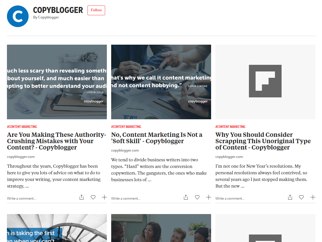 copyblogger flipboard