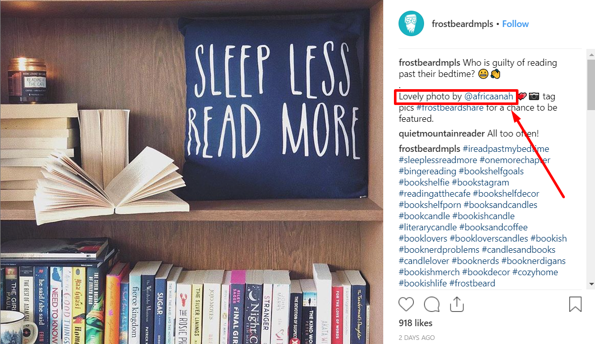 how to ig mention