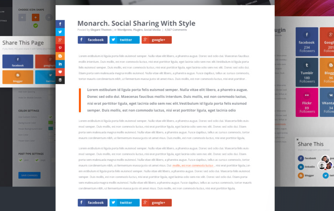 monarch social sharing