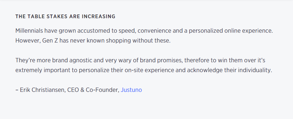 Erik Christiansen Justuno quote