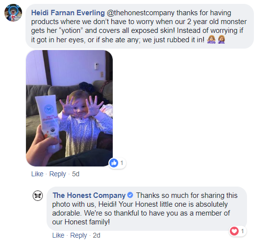 the honest company facebook