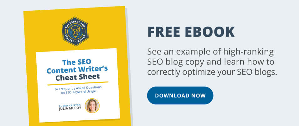 Free SEO ebook to improve your content