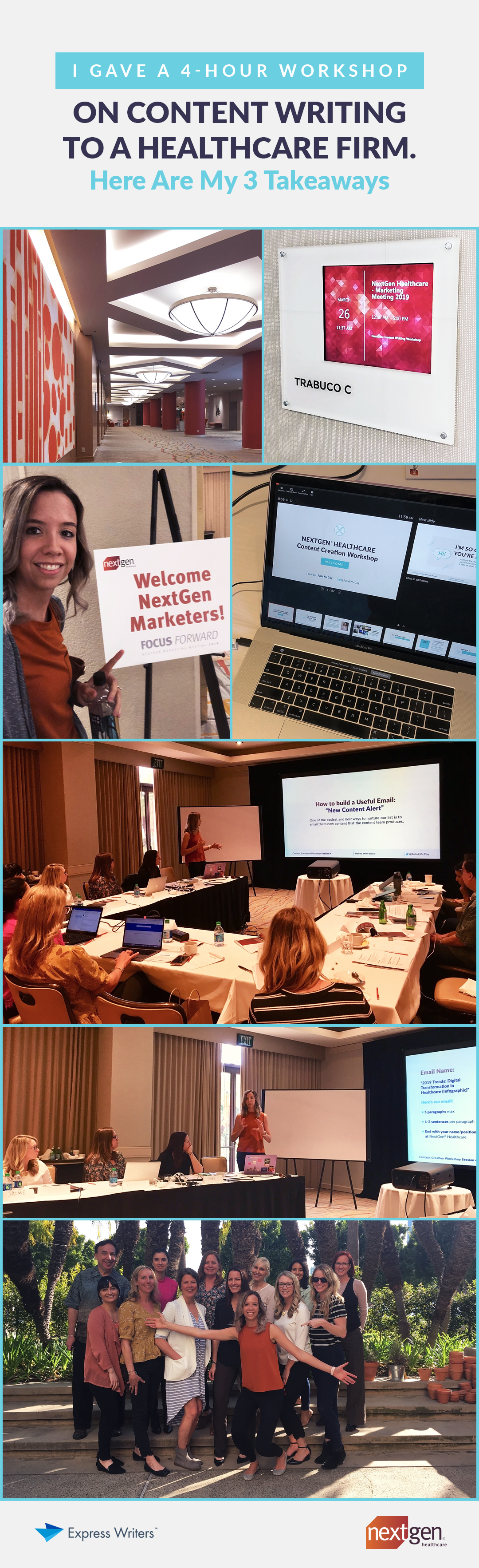 nextgen content writing workshop collage