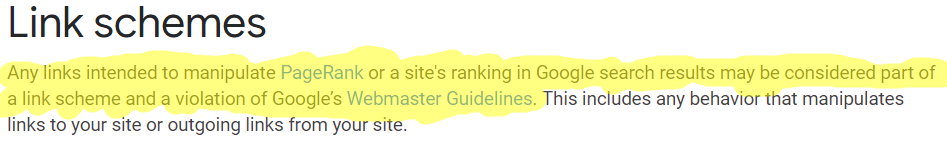 do not's of seo: link buying