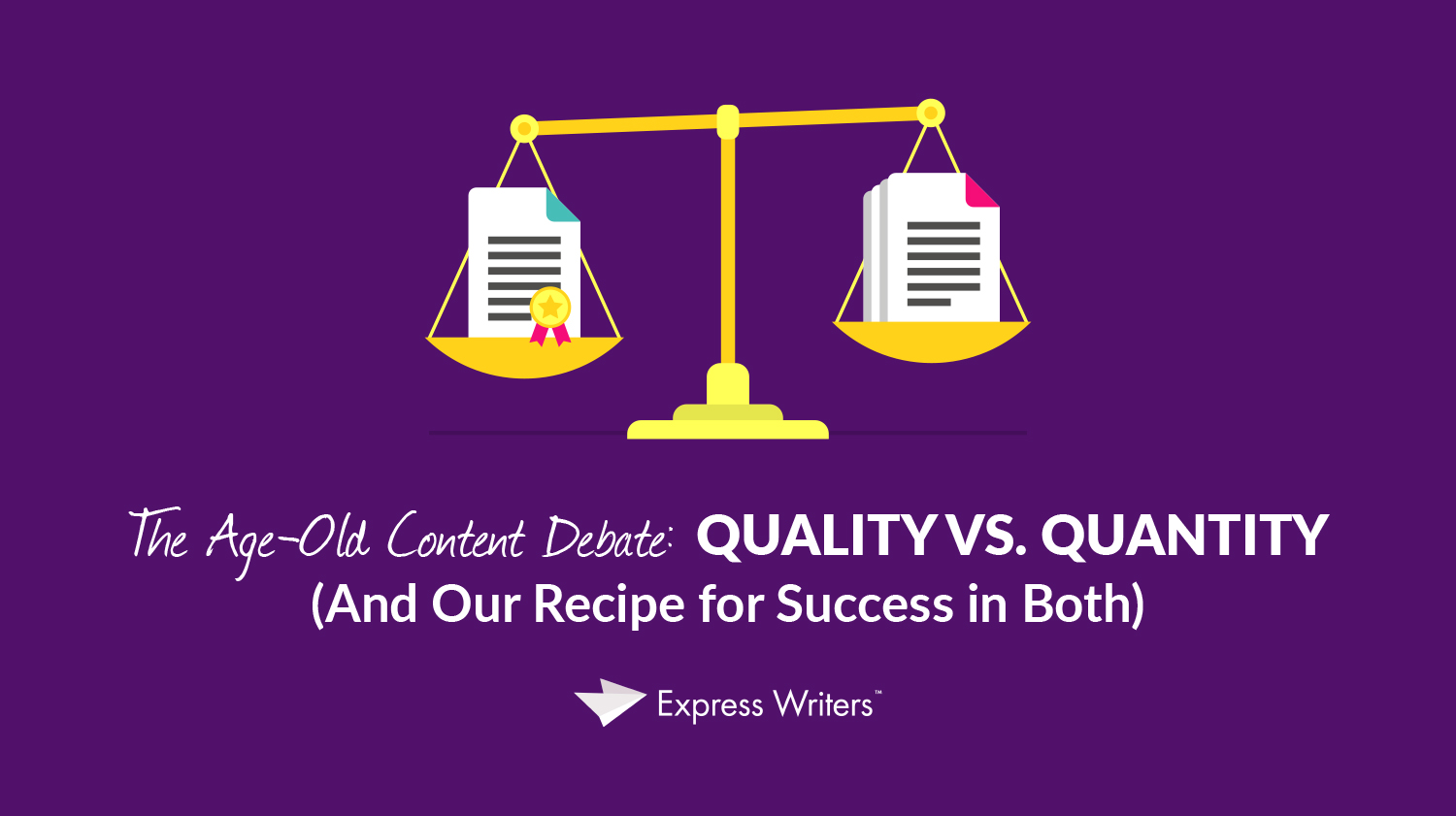 quality vs. quantity content