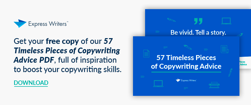 Free download pdf of 57 timeless pieces of copywriting advice ebook