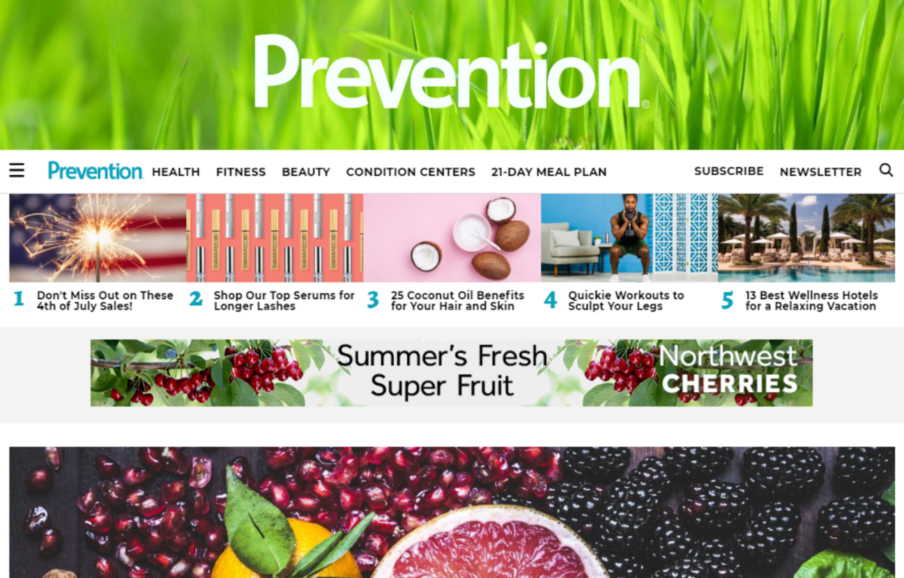 Health news sites like Prevention and Mind Body Green dropped by 29% and 30%, respectively.
