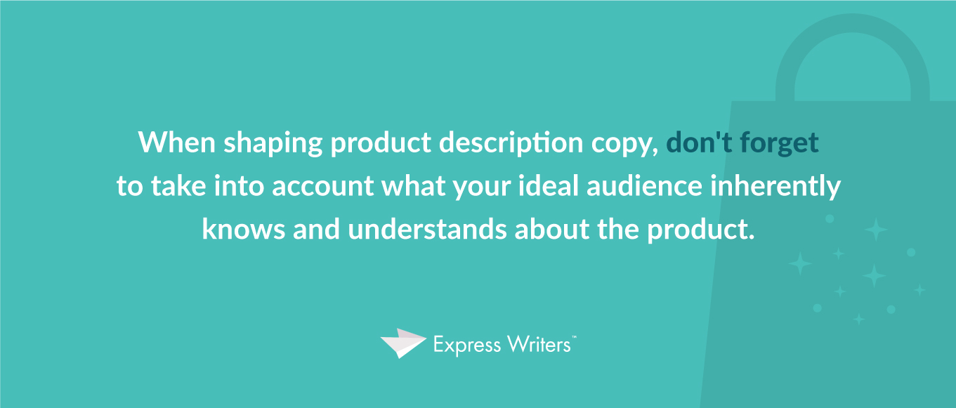product description writing quote