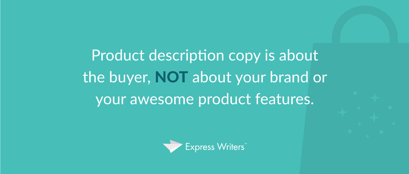 product description writing quote