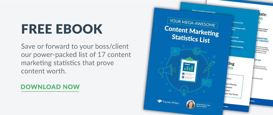 Free download content marketing statistics list