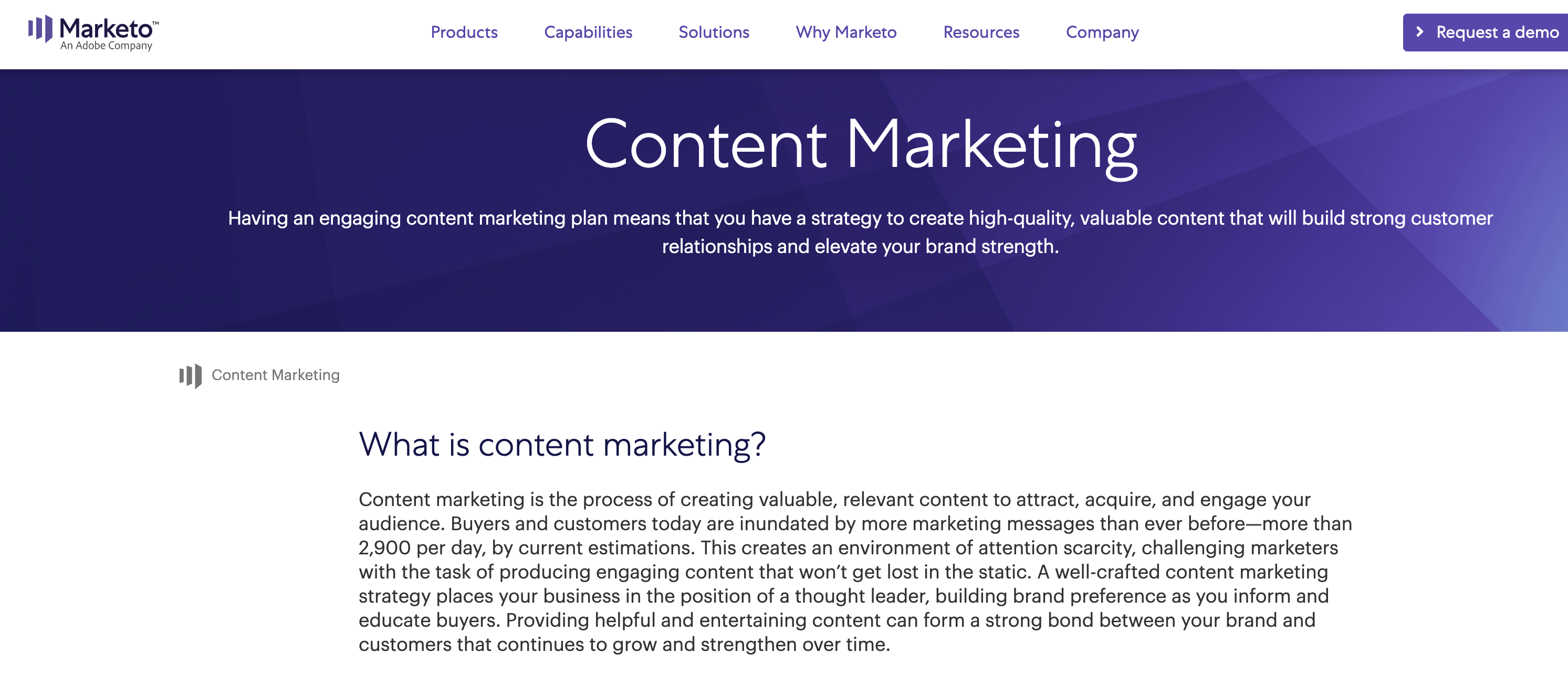 marketo content marketing definition