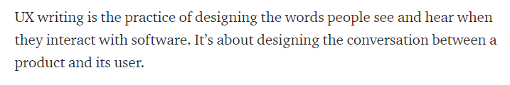 ux writing definition