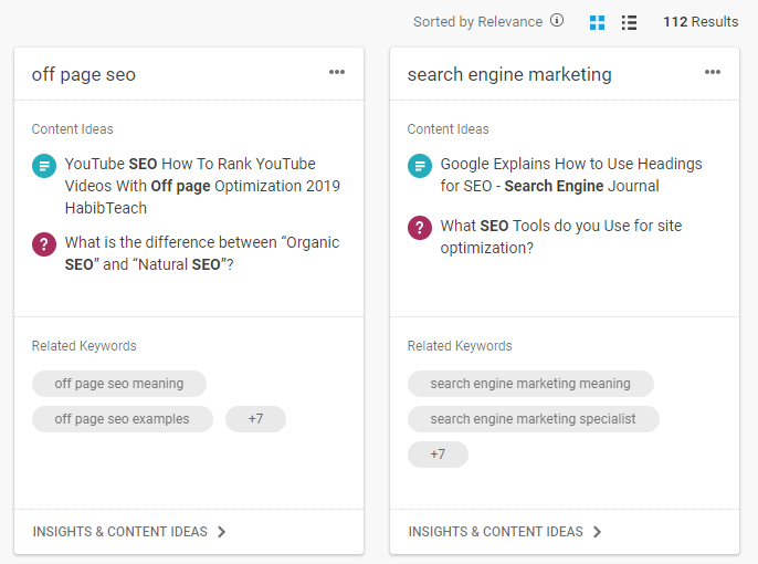 insights on topics using BuzzSumo discover