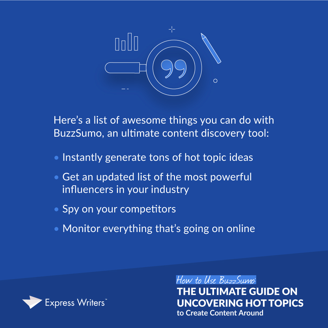 Awesome things you can do with BuzzSumo