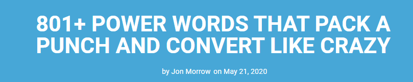 power words lead magnet