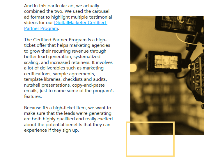 lead magnet text and images example