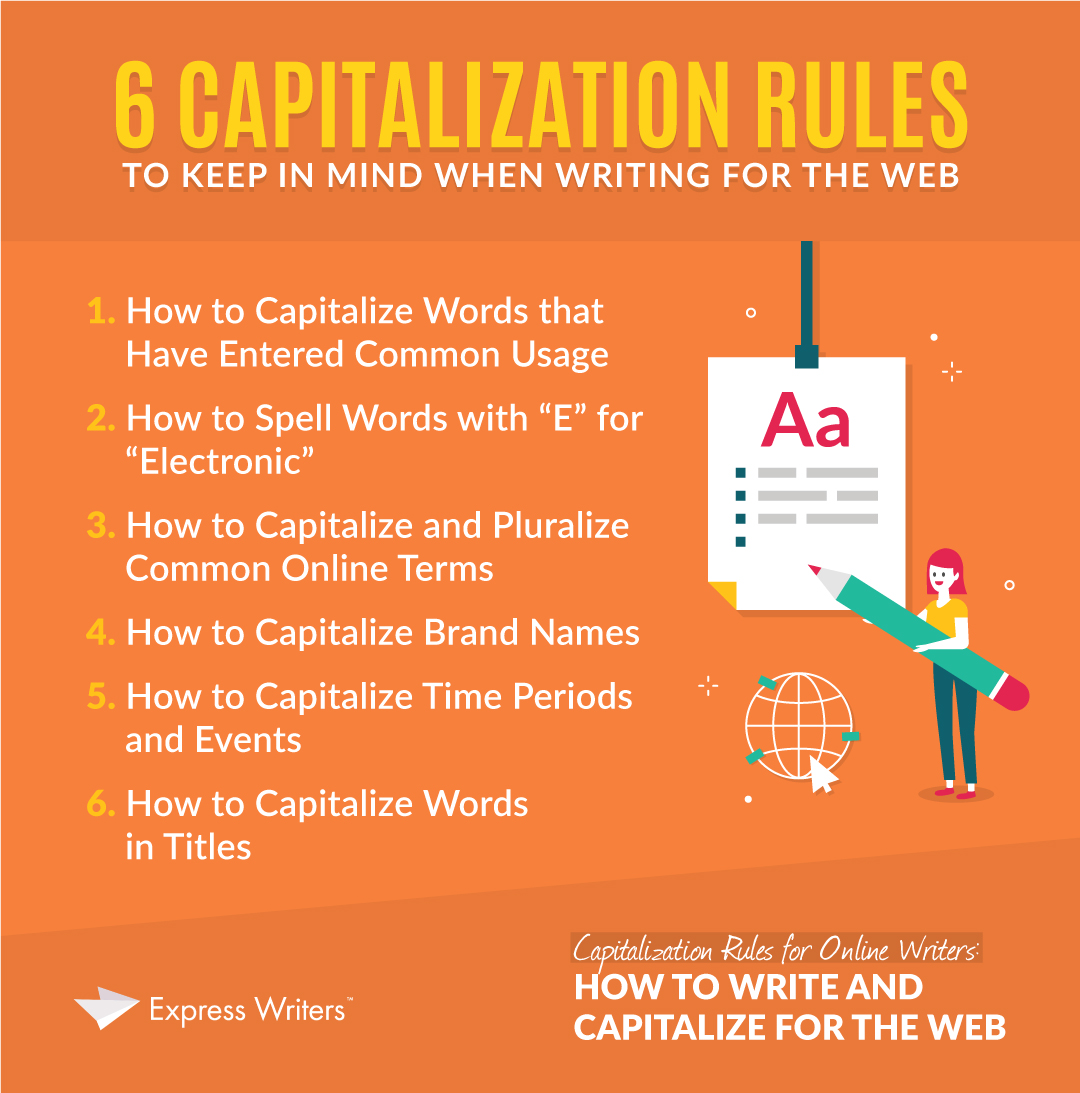 6 capitalization rules for online writers