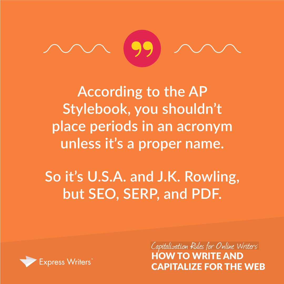 grammar and capitalization rules about abbreviations