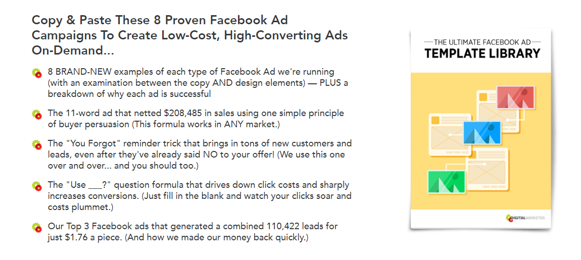 The Ultimate Facebook Ad Template Library lead magnet