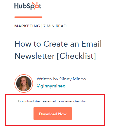 how to create an email newsletter HubSpot lead magnet