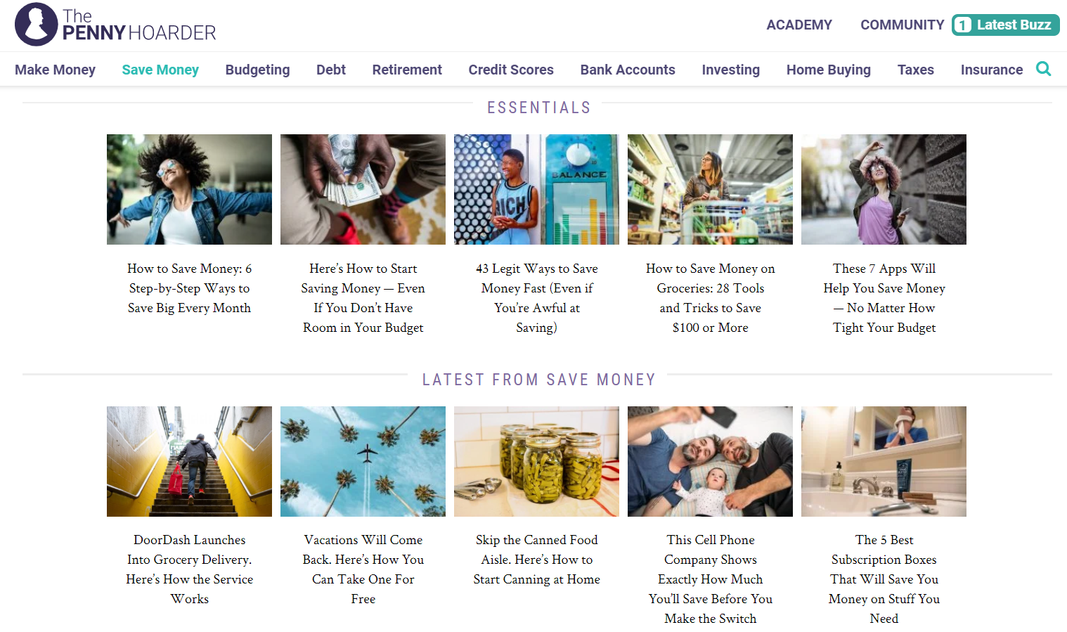 The Penny Hoarder blog