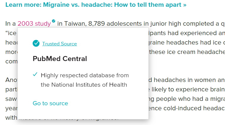 Healthline trusted source