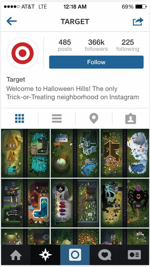 Target IG Halloween Hills marketing