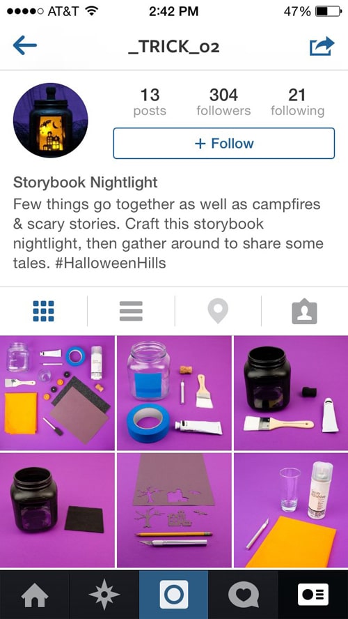 Target Instagram halloween marketing