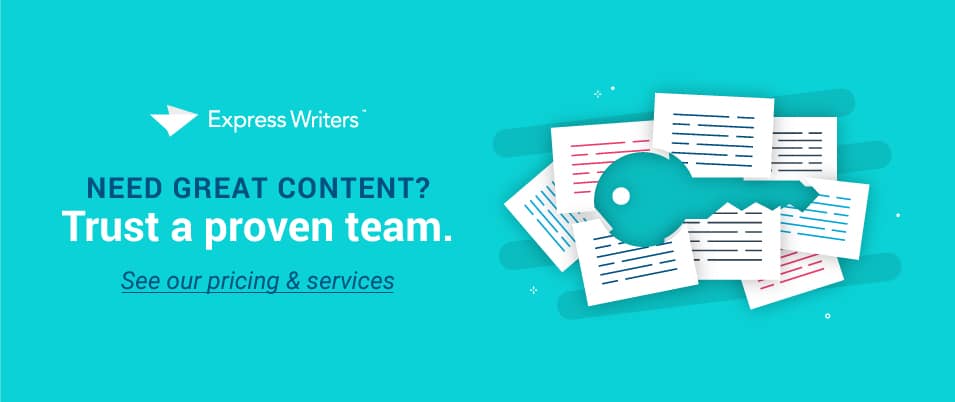Need content? We're your team