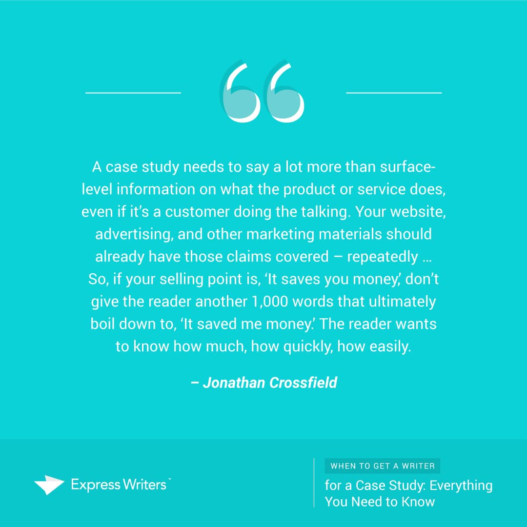 case study - jonathan crossfield quote