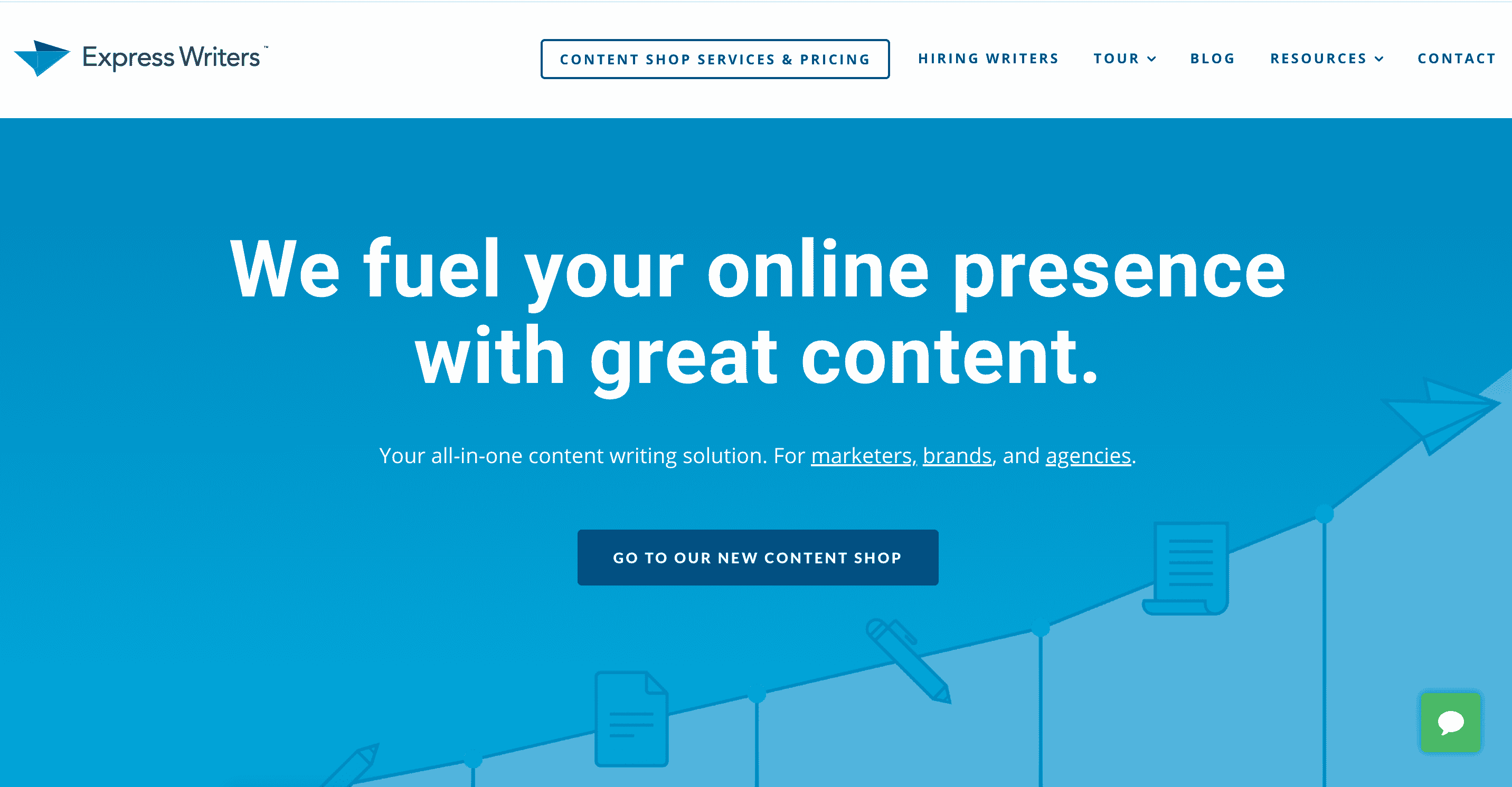 Express Writers Home Page