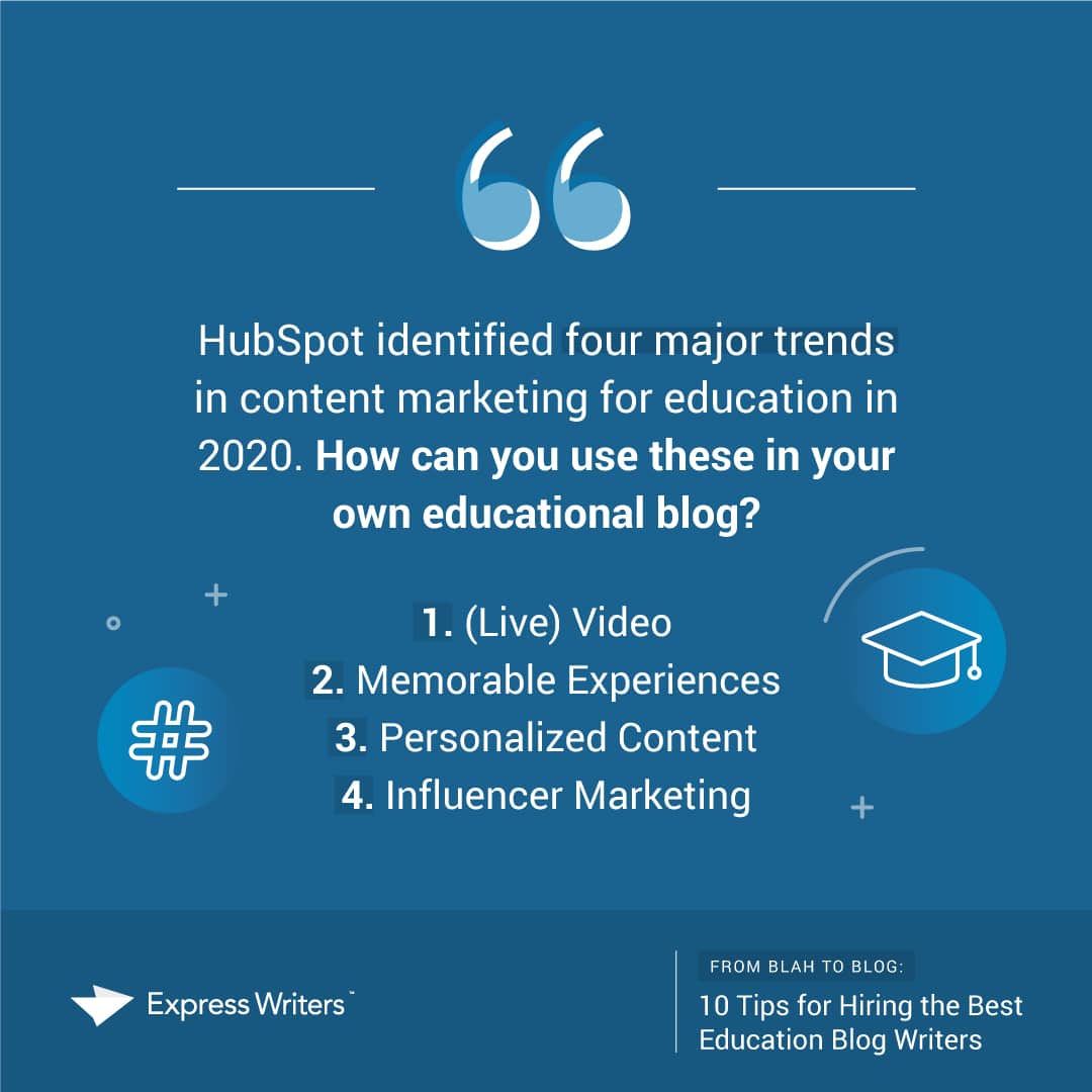 education blog writers