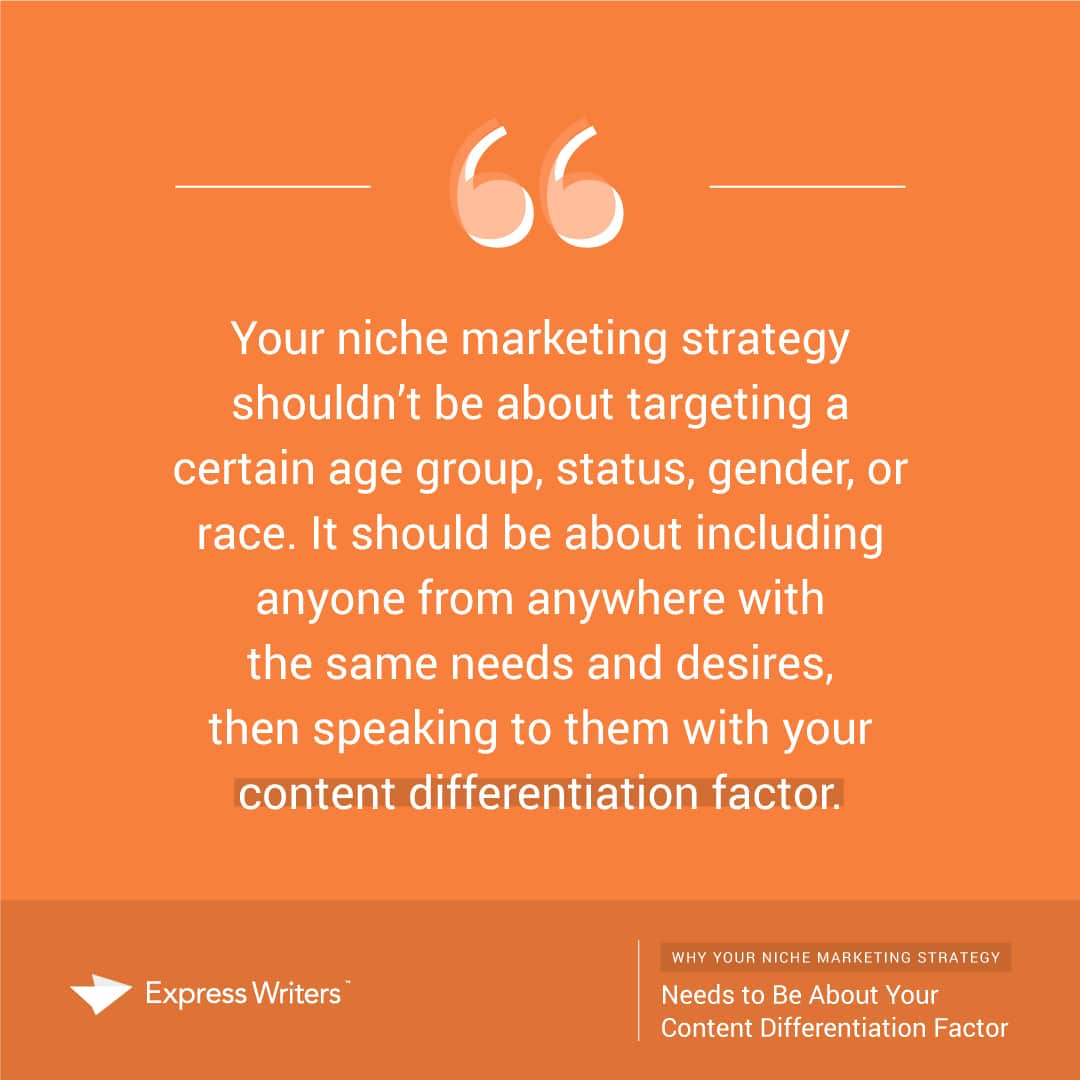 niche marketing strategy
