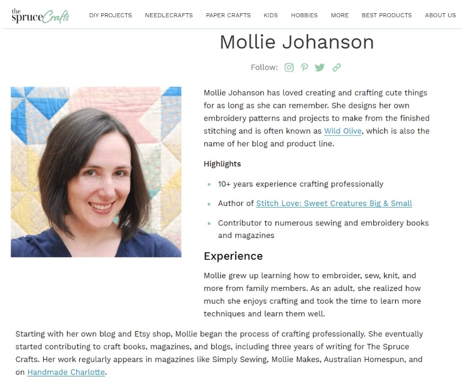 Bio Mollie Johanson