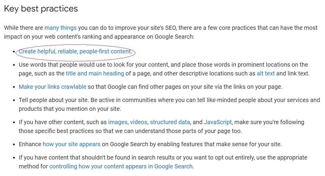 Google Best Practices