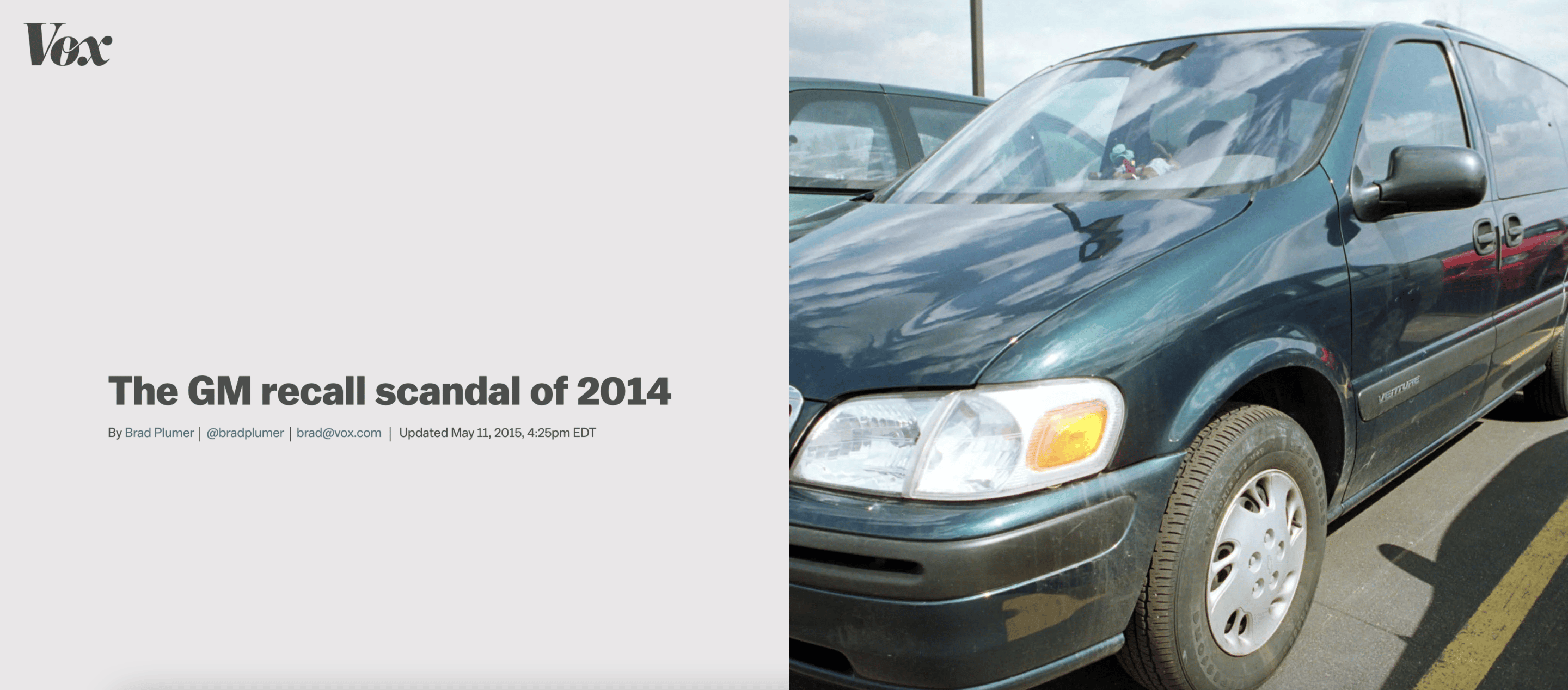 GM recall and bad communication