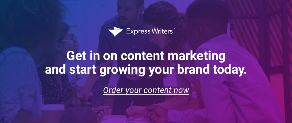 Get in on content marketing