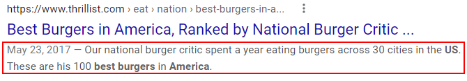 good meta description