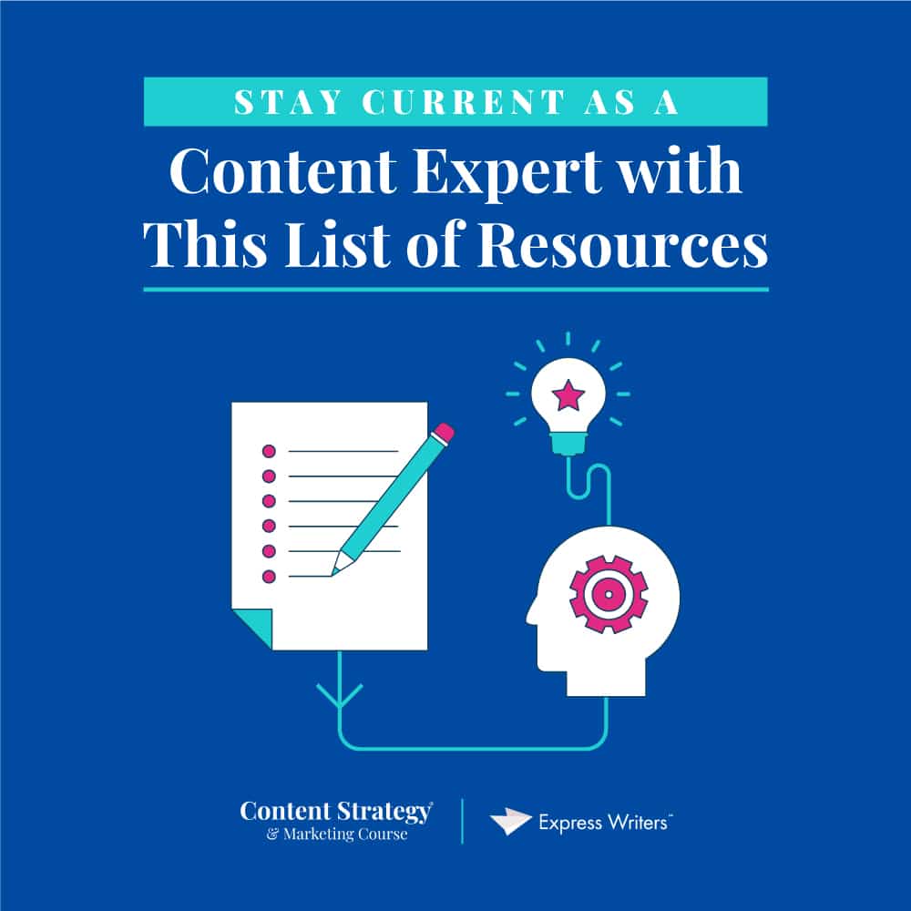 Content expert with list of resoruces
