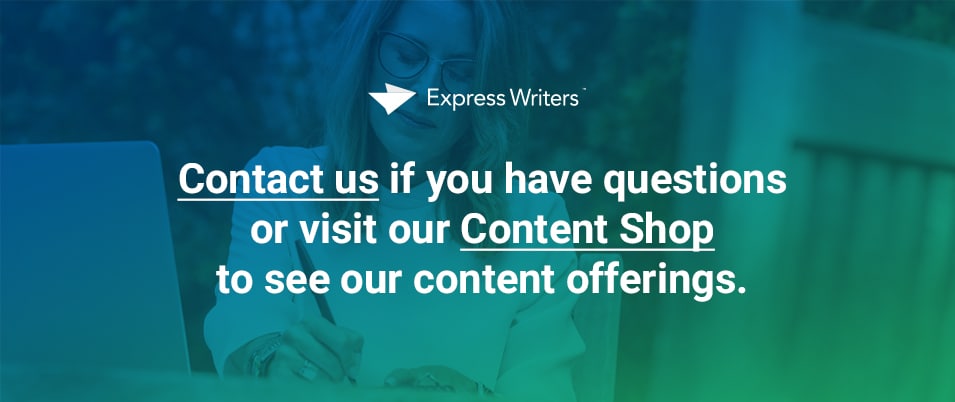 See Express Writers content offerings