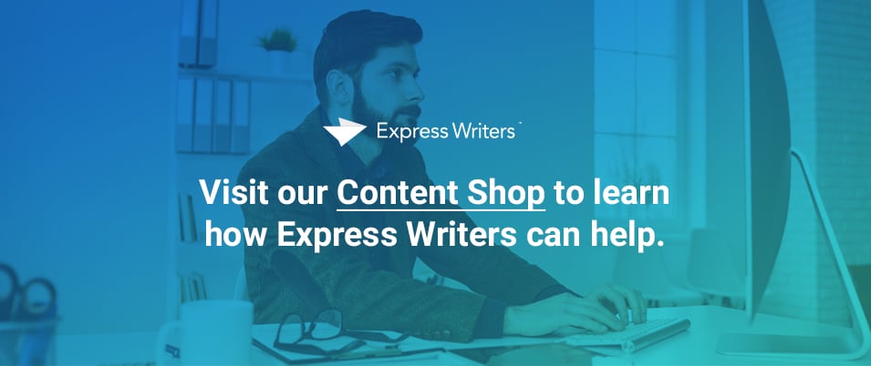 Visit Express Writers content shop