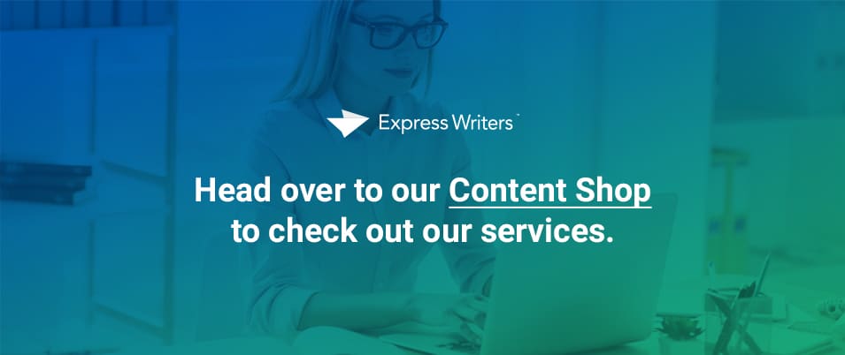 Visit Express Writers content shop