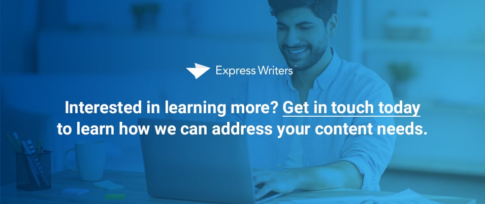 Get in touch about content needs