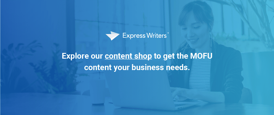 CTA to explore the content shop