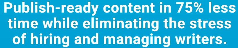 Publish ready content. 